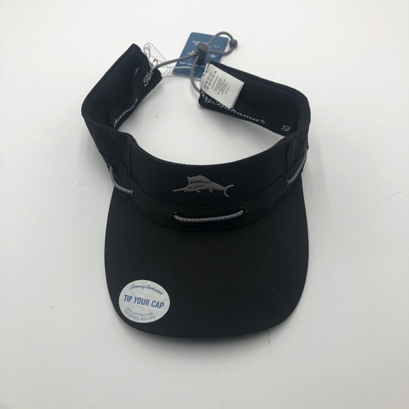 Tommy Bahama Other - Tommy Bahama Visor Sun Hat Cap Adjustable Black Fishing NWT‎ Visor White Hat NEW